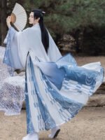 Traditional Hanfu waist-length gown - Image 5