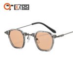 Punk small frame personalized hip-hop sunglasses 36101 new European and American ins style avant-garde cross-border male and female sunglasses - Image 4