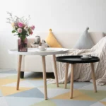 Special price clearance Nordic solid wood round small coffee table home living room side a few modern creative small table Lepin Shangju