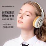 H7 Bluetooth headset head-mounted wireless cross-border new card folding subwoofer Type-c game sports headset - Image 2