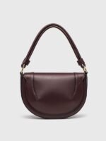 Spain cross-border women's bag 2025 new saddle bag magnetic buckle flap thread decoration handbag shoulder crossbody bag for women