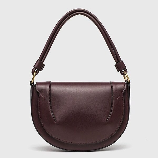 Spain cross-border women's bag 2025 new saddle bag magnetic buckle flap thread decoration handbag shoulder crossbody bag for women