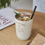 Cream stainless steel coffee cup - Image 4