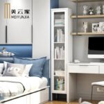 Steel tiger home simple color children's home with door dust-proof bookcase bookshelf floor-to-ceiling steel single and double door glass cabinet - Image 4