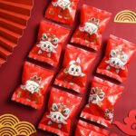 New Year's Chinese Wind Snowflake Crisp Packaging Bag Rabbit Year Festive Candy Bag Nougat Machine Sealing Bag Baking Biscuit Bag - Image 2