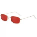 European and American metal small square frame sunglasses, cross-border Korean version sunglasses, men's and women's fashion trends, sunglasses, Internet celebrities, retro square - Image 5