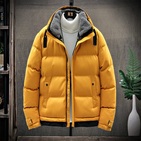 Men's cotton jacket winter fleece thickened padded jacket loose casual trend warm and cold-proof cotton clothing cross-border jacket wholesale
