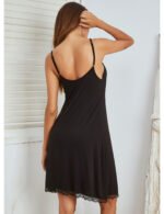 2022 Amazon ebay explosion models foreign trade fashion sexy women's suspender dress lace stitching pajamas nightdress - Image 3