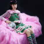 Hollow stripe bow vest dress - Image 3