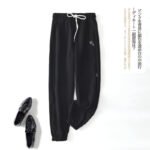 Live spring new product loose-fitting sports pants women's high waist drape slim straight tube wide-leg sweatpants women's ins tide - Image 2