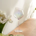 Haoyue cold spring rainbow ion plating crystal glass red wine glass goblet oblique wine glass champagne cup