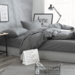 Japanese-style unprinted washed cotton four-piece good-quality cotton-dyed washed bedding bedding hotel student bedding