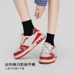 plusox socks women's socks ins tide black sports autumn winter couple white socks solid color with leather shoes men - Image 2