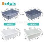 Thickened plastic storage bowl tableware storage box collection car hotel restaurant collection dishes dining car accessories - Image 2