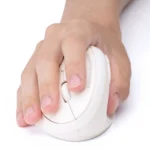 Japan SANWA small vertical grip ergonomic wired wireless bluetooth mouse female cute desktop notebook - Image 2