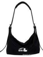 Korean EMS fashion versatile nylon large capacity tote bag one shoulder armpit women's bag crossbody bag handbag - Image 5