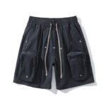 Vintage multi-pocket functional work shorts - Image 3