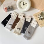 Socks men's autumn and winter socks embroidered letter socks athleisure cotton men couple trendy socks manufacturers wholesale - Image 3