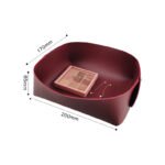 Manufacturer's spot 100 free shipping ins wind desktop storage tray PU entry porch storage box large capacity folding