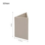 Nordic Triangular Art Ceramic Vase Ornament Living Room Dried Flower Flower Arranger Creative Home Entrance Table Decoration - Image 8