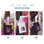 Literary cotton linen canvas bag women's all-match Japanese shoulder bag 2023 Korean version commuter bag large capacity lazy wind casual bag - Image 3