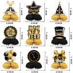 2023 New Year's Honeycomb Ornament Happy New Yea r Fireworks Honeycomb Table New Year's Honeycomb Ball Decoration - Image 2