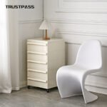 Hewei bedside table middle-aged wabi-sabi wind side cabinet net red ins mobile storage cabinet Nordic simple modern locker - Image 3