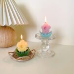 Cute flower aromatherapy candle ins wind girl heart indoor desktop home decoration decoration photo props gift