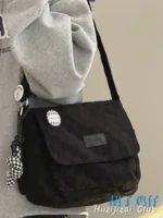 Korean ins simple all-match single shoulder bag female Japanese students class commuting Messenger bag large-capacity messenger bag - Image 4