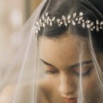 European and American light luxury wedding headband headdress bridal jewelry simple temperament crystal flower headband Hair band - Image 2