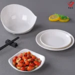 Imitation Porcelain Plate Cold Dish Plate Creative Personality Snack Plate Vinegar Plate Dumpling Plate Hotel Restaurant Melamine Tableware - Image 3