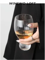 {Pearls are not protected by lead, washed away, I am drunk and ride a whale} Medieval crystal glass cup wine glass Nordic ins style - Image 2