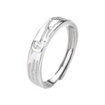 S925 sterling silver little prince and roses couple ring men and women a pair of Korean version simple students to send lover gifts - Image 5