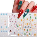 Zhengxiang New Christmas Nail Stickers Wholesale DIY Nail Decals INS Amazon Snowman Snowflake Nail Stickers - Image 5