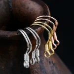 Copper plated 14k real gold diy earrings ear hook