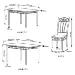 Foshan foreign trade manufacturers wholesale steel wood dining table glass dining table simple style table chairs - Image 5