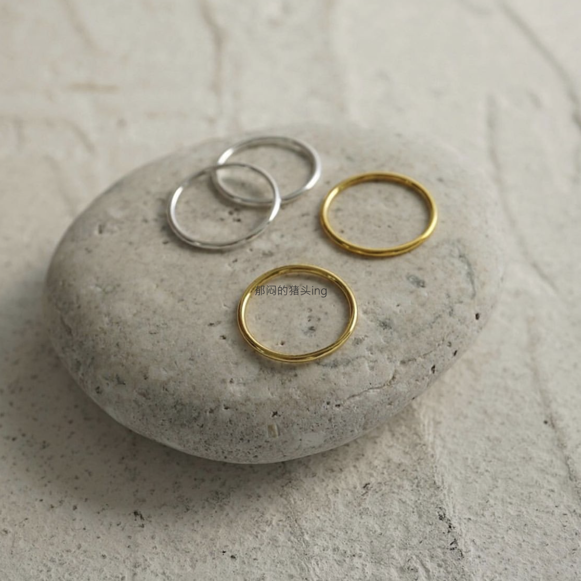 O1CN01PFqoAx2CykMDLKZAh_39808543-2.png Japanese daily order~S925 silver~Japanese minimalist Matsumoto Huina simple cold Harajuku fine ring ring - Image 1
