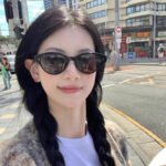Sunglasses women's high-end sense of face small UV protection large frame retro cat-eye glasses 2025 new sunglasses men - Image 4