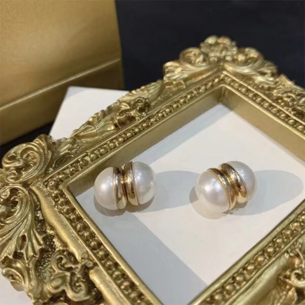 Yunjin magnetic suction pearl ear clip earrings summer new style without ear holes can wear earrings iron-absorbing stone pearl earrings earrings