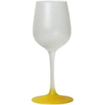 Vintage frosted yellow glass mini small wine glass sake creative goblet champagne red wine glass - Image 5