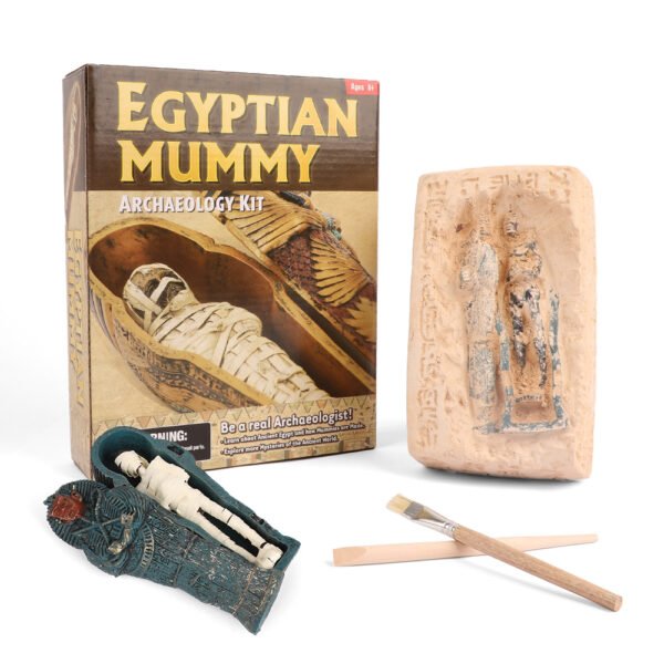 Iwow children's educational treasure toy set ancient egypt archaeology mummy diy hand excavation toys wholesale