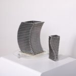 Modern light luxury electroplating silver ceramic vase decoration soft decoration home living room TV cabinet flower arrangement - Image 3