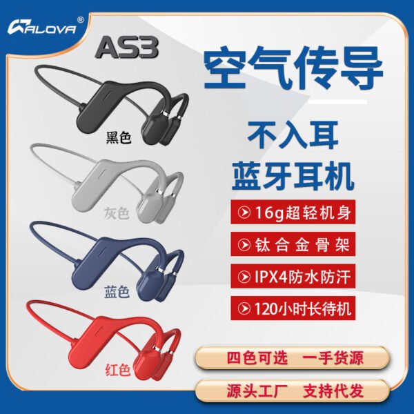 Cross-border Explosive Sports Bluetooth Headphones Non-In-Ear Bone Conduction Headphones Wireless Hanging Ear Air Conduction Bluetooth Headphones