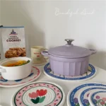 INS wind cotton rope woven tulip insulation pad - Image 5