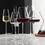 Collection grade handmade red wine glass ultra-thin crystal Burgundy wine glass home goblet large belly wine tasting glass