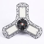 LED garage light three-leaf foldable plastic deformation high bay light foldable deformation home ceiling lamp customization