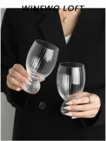 {Pearls are not protected by lead, washed away, I am drunk and ride a whale} Medieval crystal glass cup wine glass Nordic ins style - Image 5