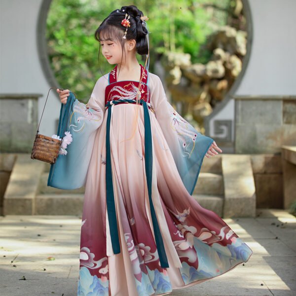 Girls' Hanfu gradient dress