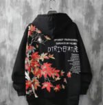 Vintage printed loose hooded sweater - Image 3