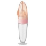 Baby newborn baby feeding water spoon rice paste spoon silicone squeeze rice flour food supplement bottle tool feeding soft spoon - Image 4